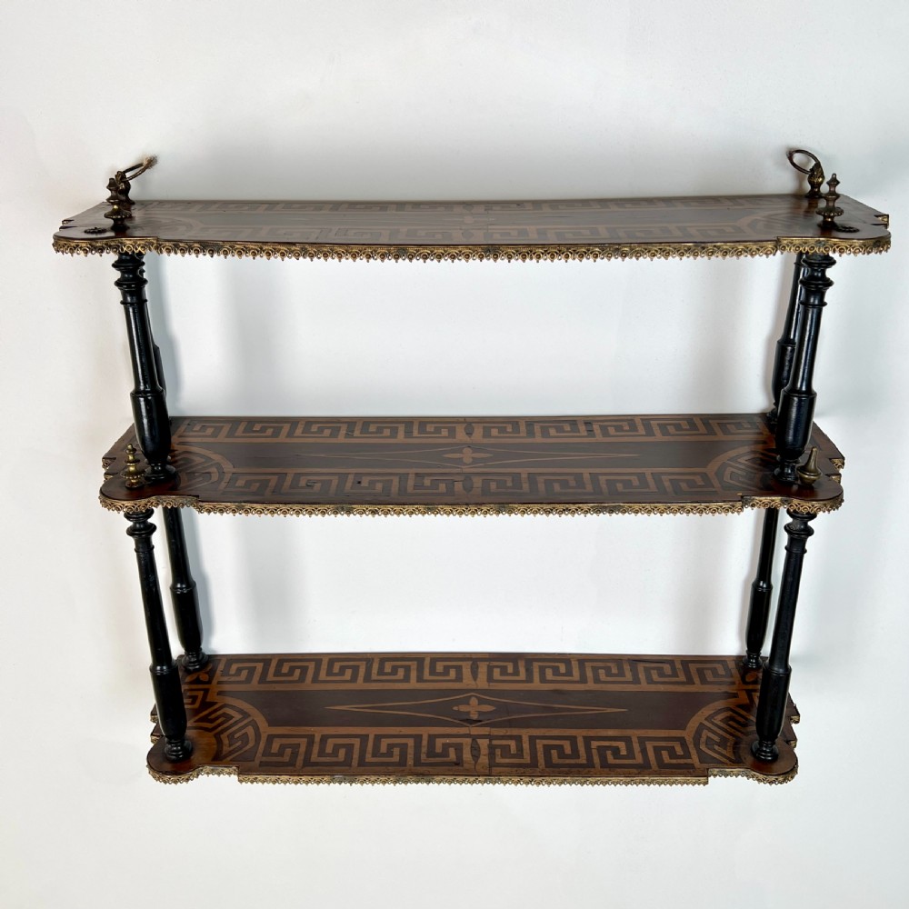 A Set Of 19th Century Parquetry Wall Shelves View VI