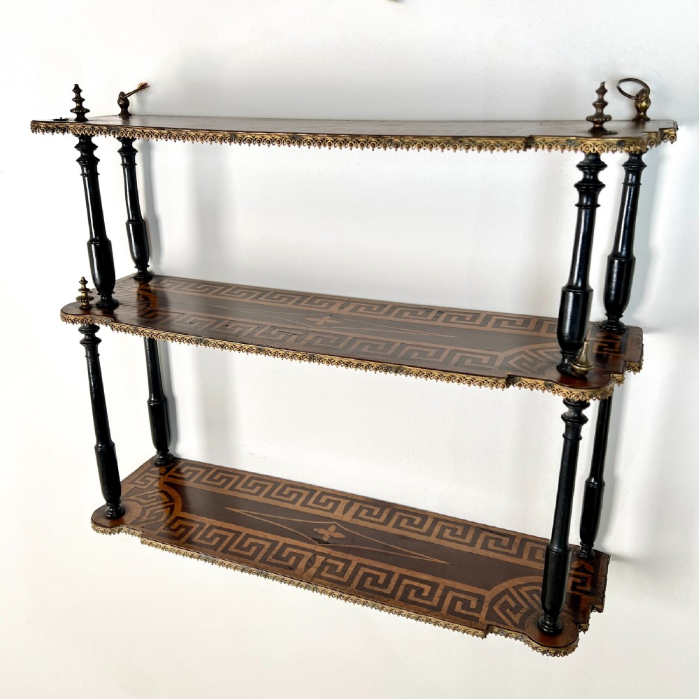 A Set Of 19th Century Parquetry Wall Shelves View VII