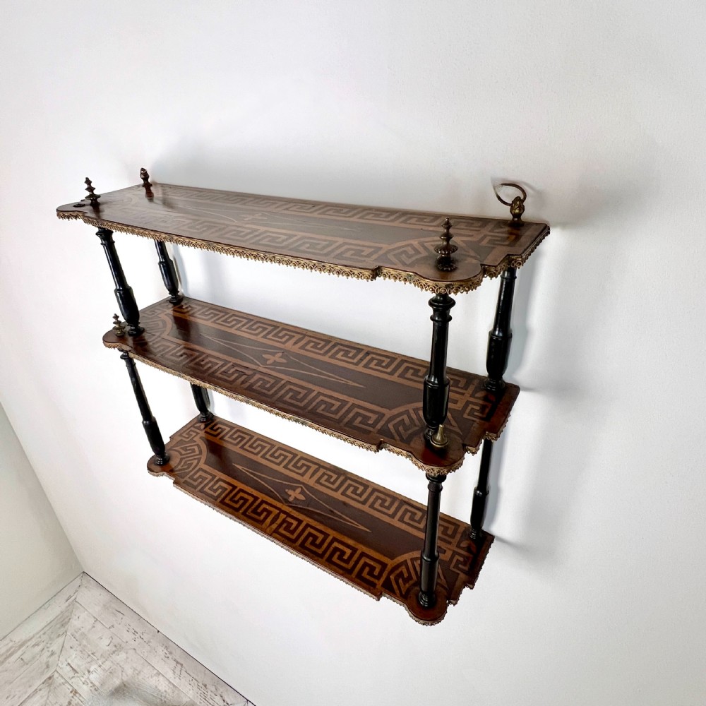 A Set Of 19th Century Parquetry Wall Shelves View X