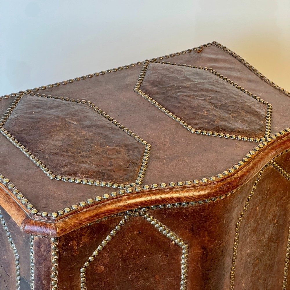 A 19th Century French Oak And Leather Log Or Storage Box View III
