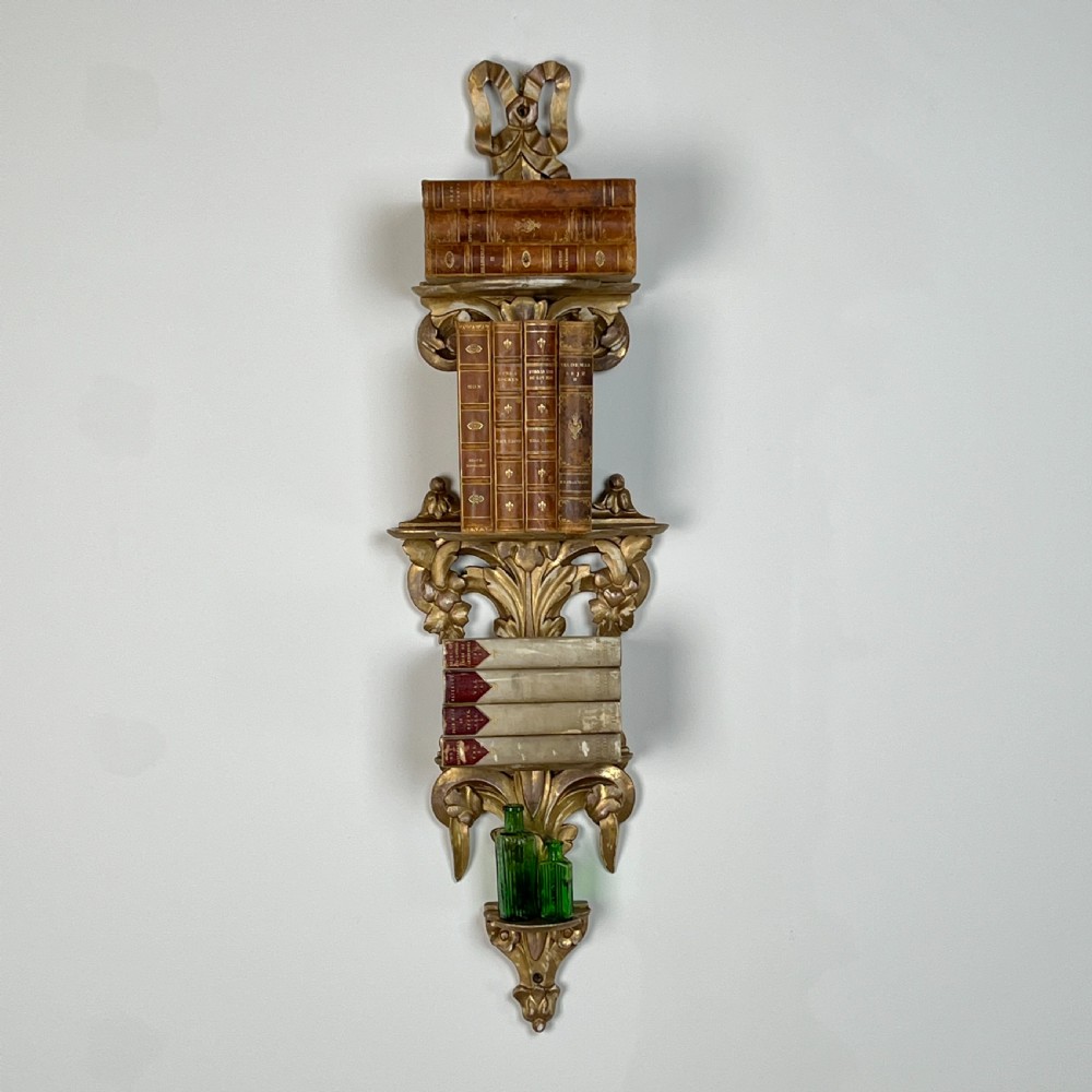 Carved Giltwood Wall Display Shelf (Pair Available) View III