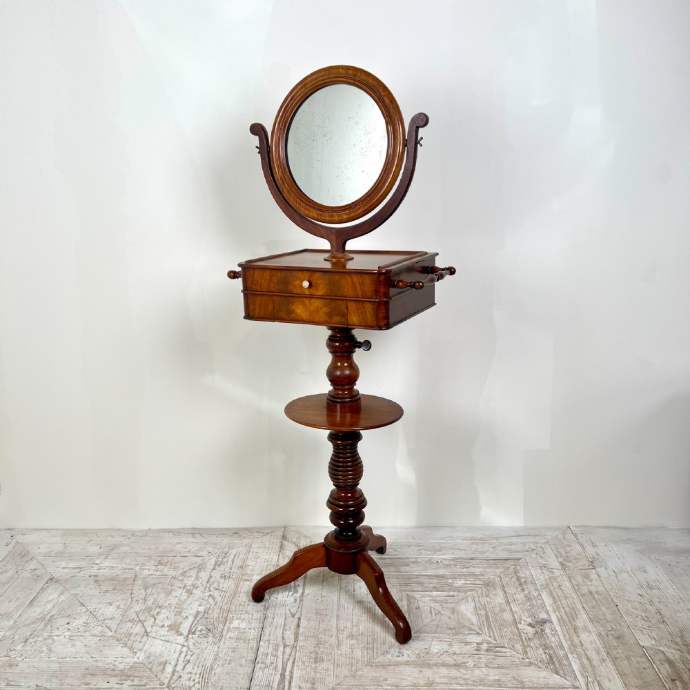 A Fine 19Th Century Mahogany Shaving Stand View II