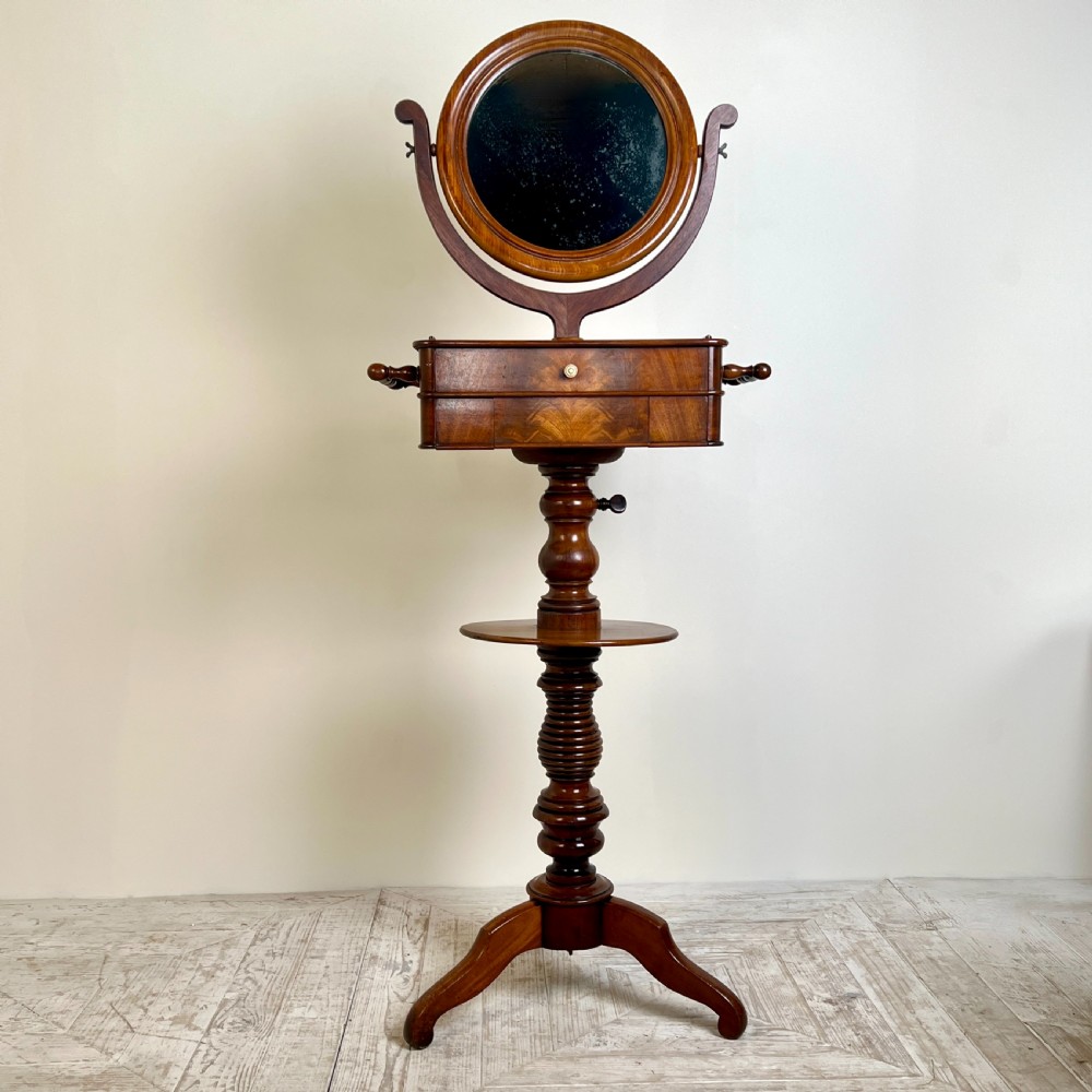 A Fine 19Th Century Mahogany Shaving Stand View V