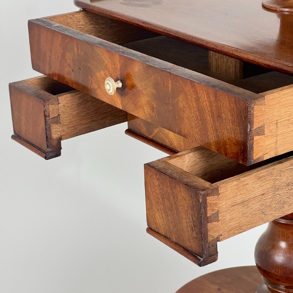 A Fine 19Th Century Mahogany Shaving Stand View X