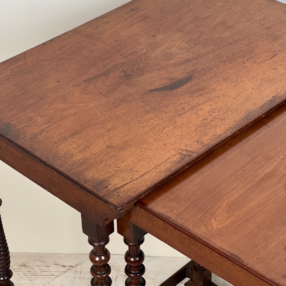 A Quartet Nest Of Walnut Bobbin Tables View VI