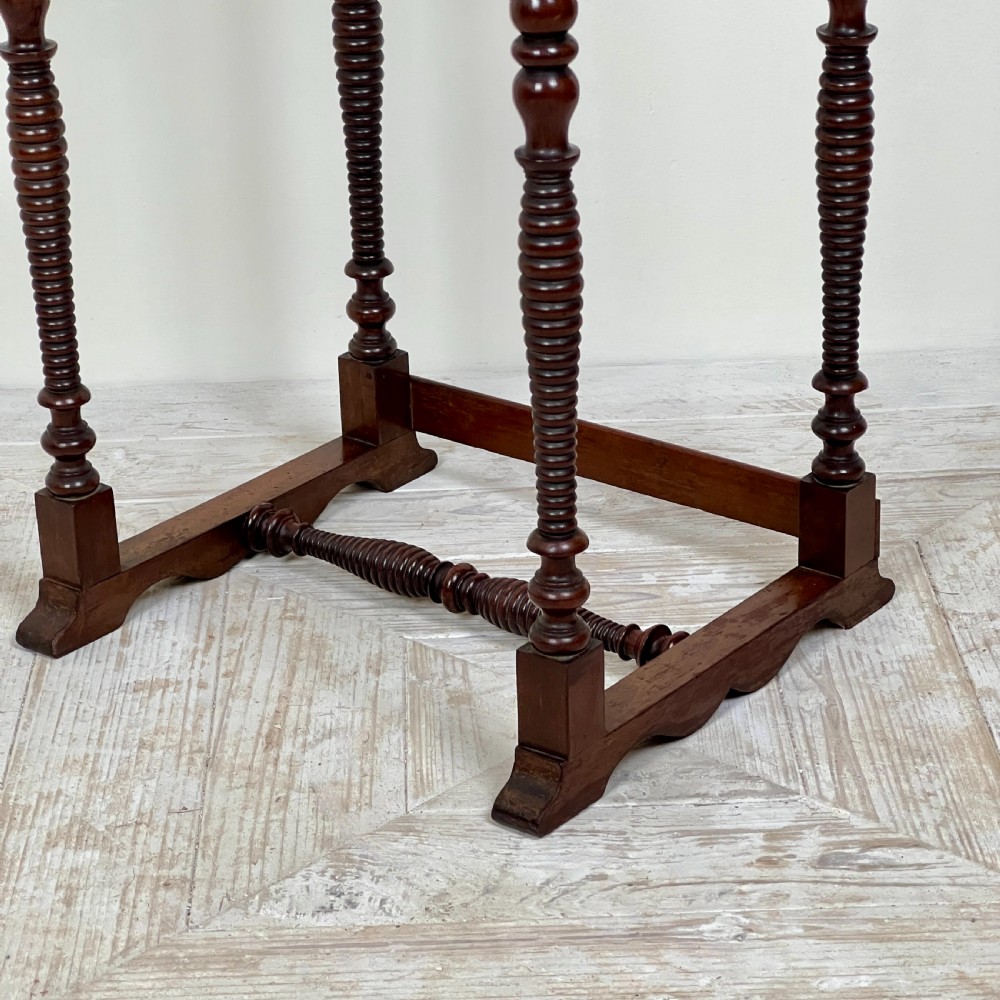 A Quartet Nest Of Walnut Bobbin Tables View VIII