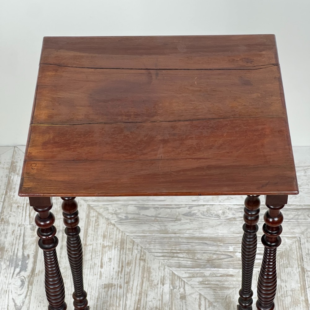 A Quartet Nest Of Walnut Bobbin Tables View IX