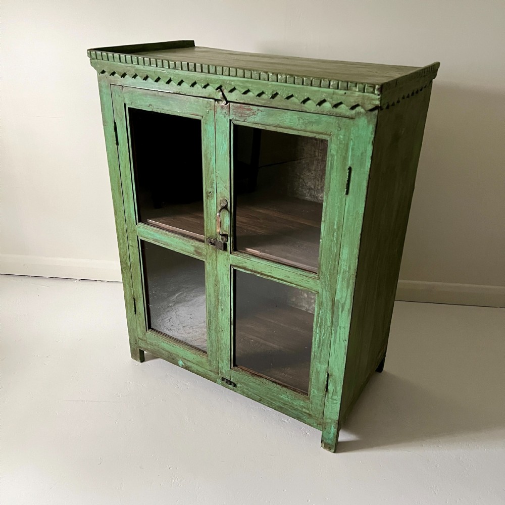 Vintage Indian Glazed Cupboard