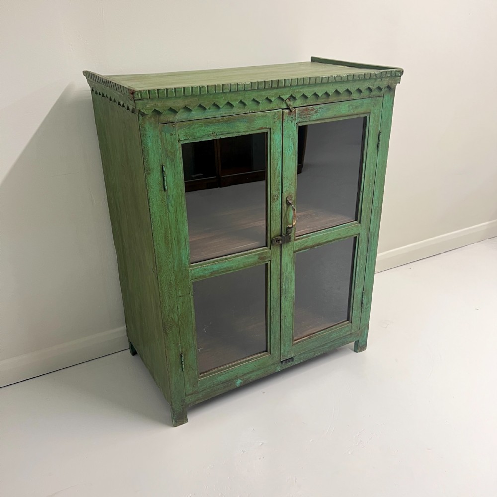 Vintage Indian Glazed Cupboard View VI