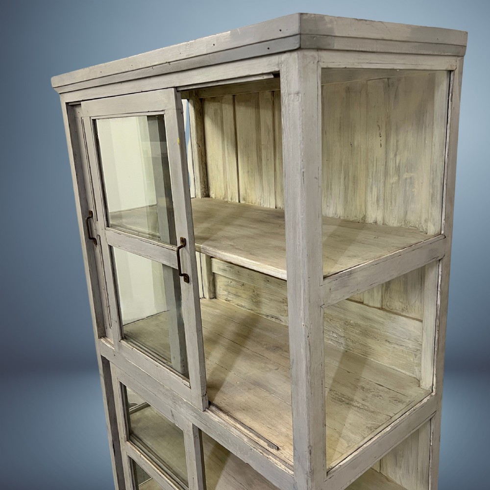 Large refurbished Vintage Indian Glazed Storage Cupboard View III