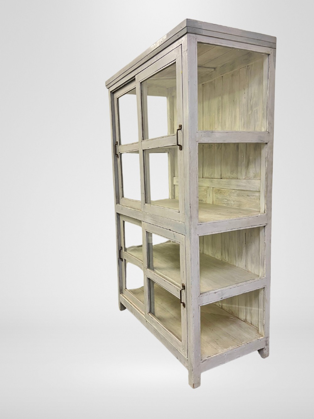 Large refurbished Vintage Indian Glazed Storage Cupboard View IV