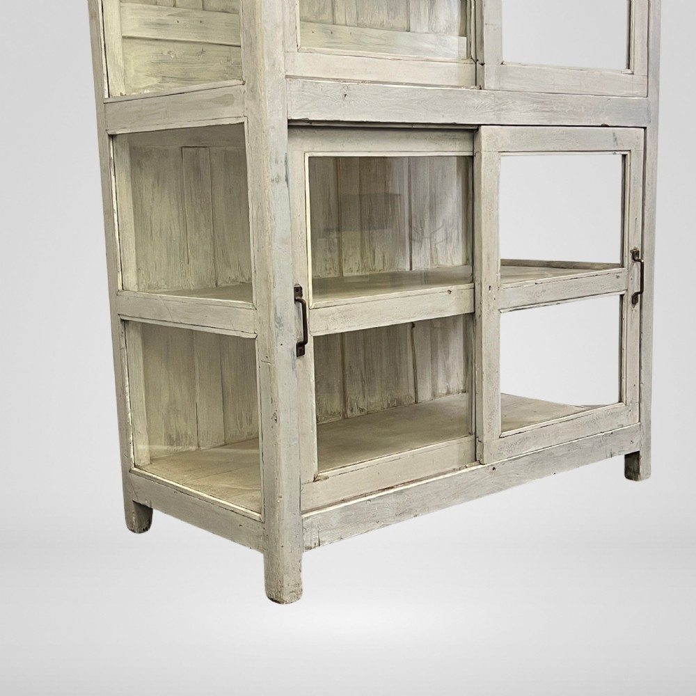 Large refurbished Vintage Indian Glazed Storage Cupboard View VIII