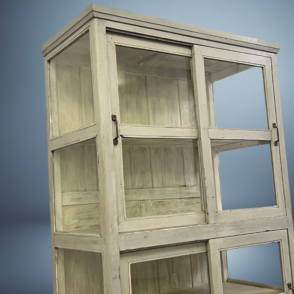 Large refurbished Vintage Indian Glazed Storage Cupboard View IX