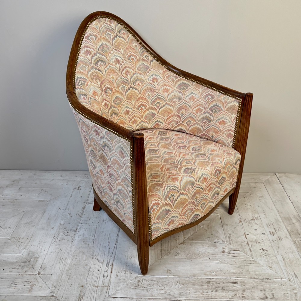 Pair Of French Art Deco Tub Chairs View IV