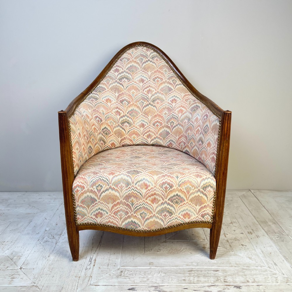 Pair Of French Art Deco Tub Chairs View IX