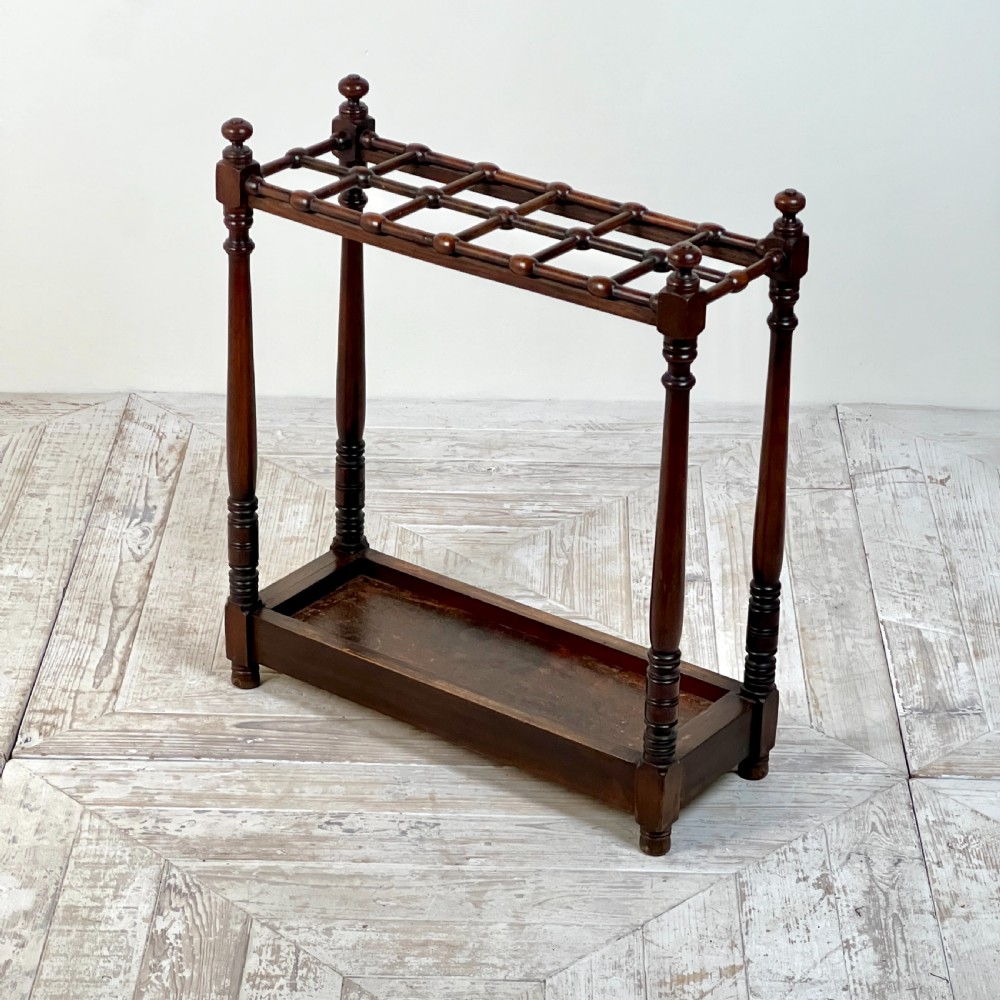An Edwardian Heals Of London Walnut Stick or Umbrella Stand View II