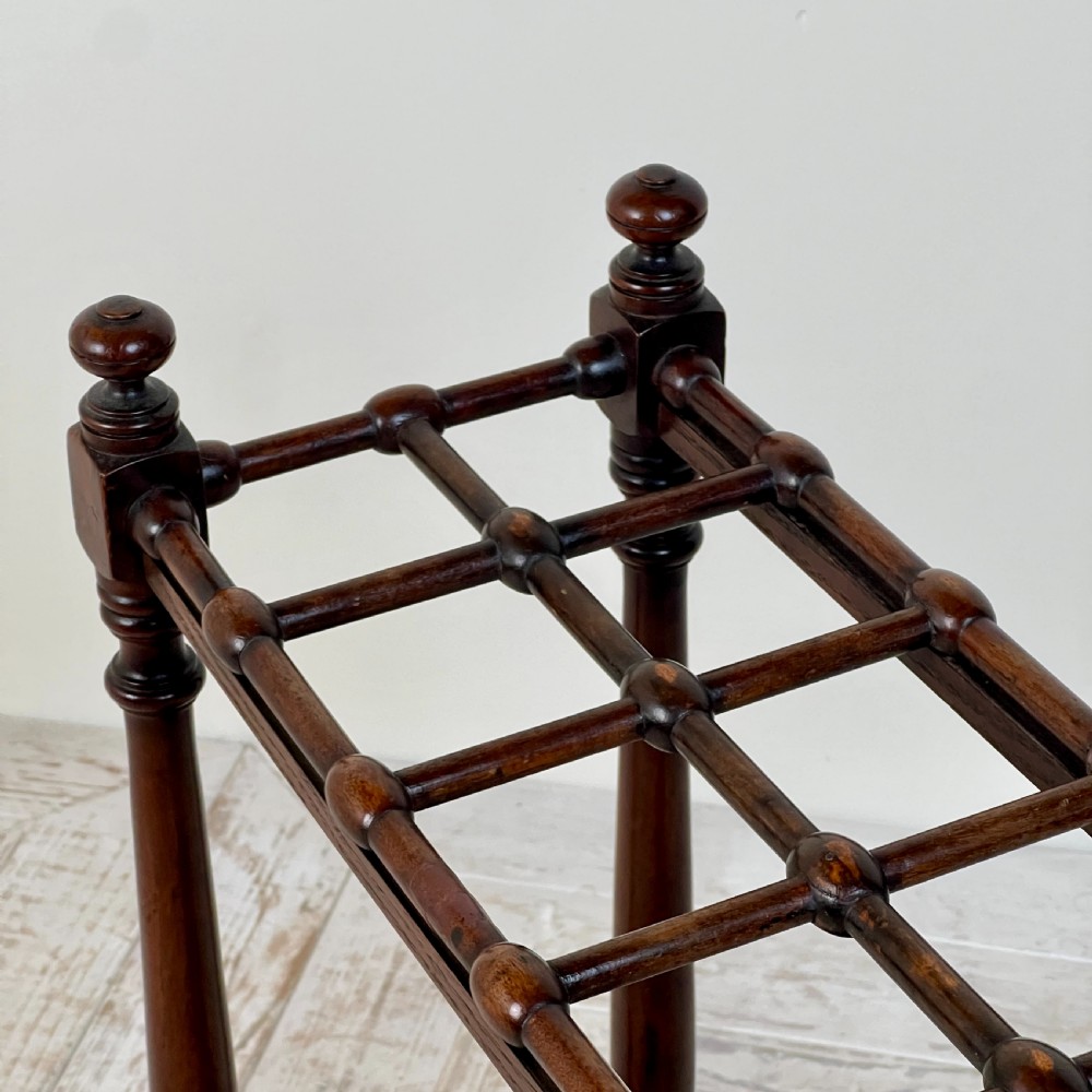 An Edwardian Heals Of London Walnut Stick or Umbrella Stand View III