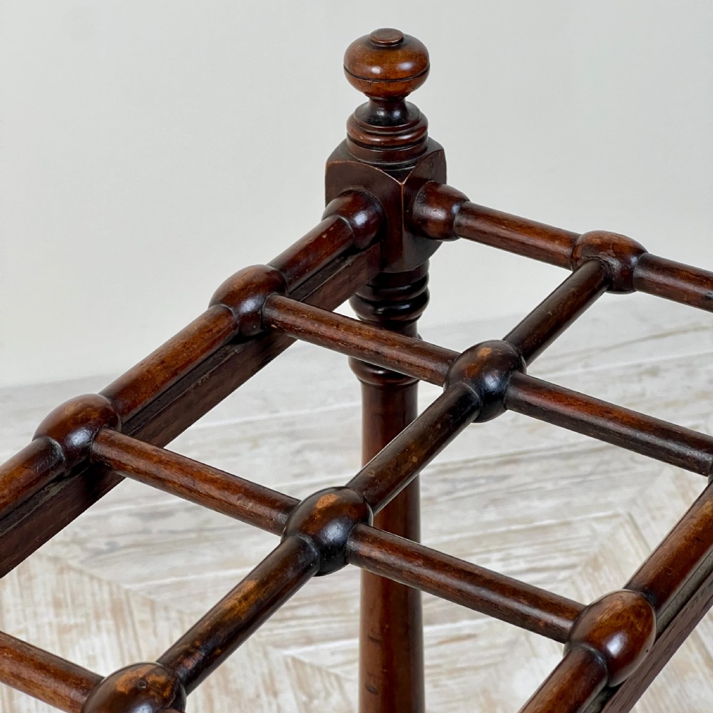 An Edwardian Heals Of London Walnut Stick or Umbrella Stand View V