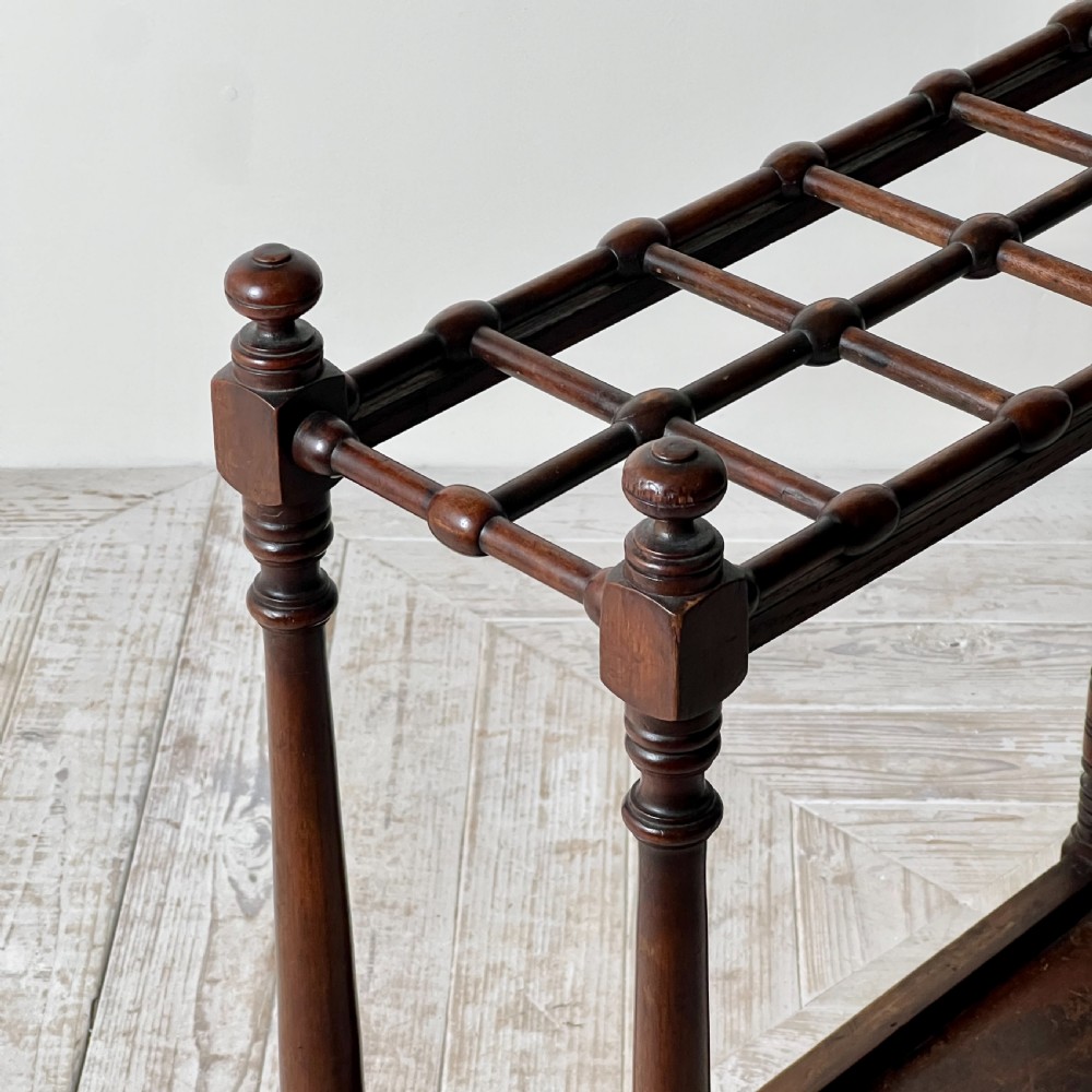 An Edwardian Heals Of London Walnut Stick or Umbrella Stand View VIII