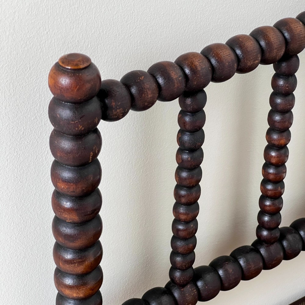 A 19th Century Corner Bobbin Chair With Rush Seat View IV