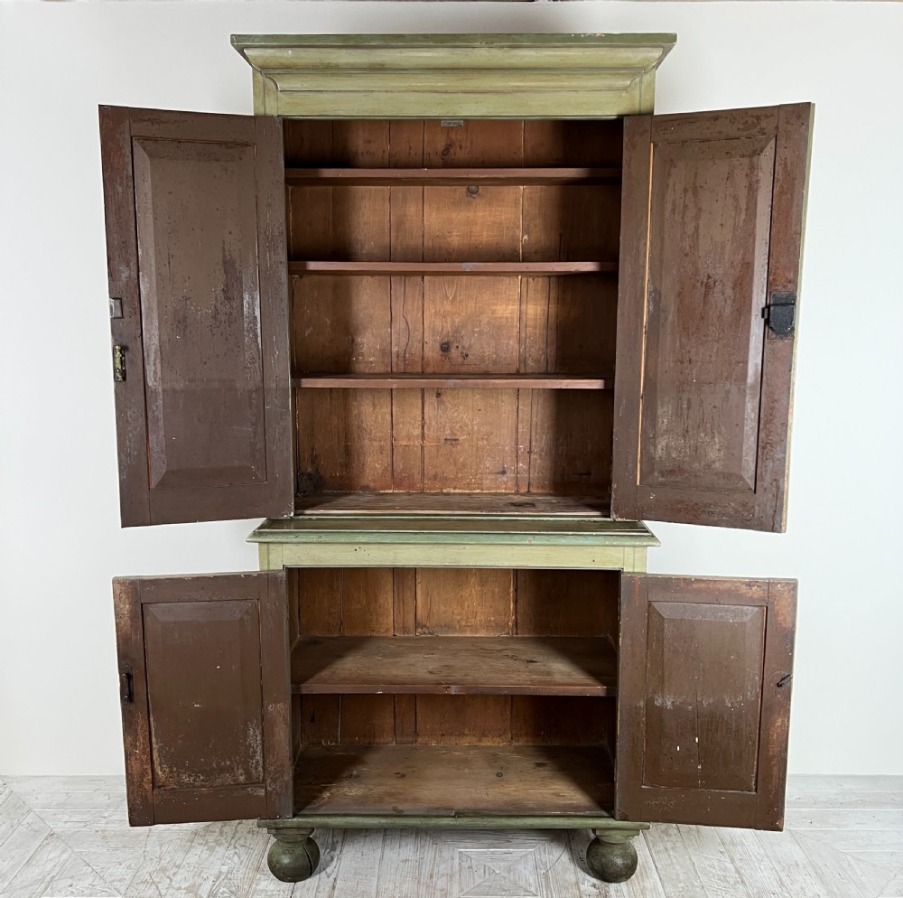 A 19Th Century Continental Painted Cupboard Or Larder View III