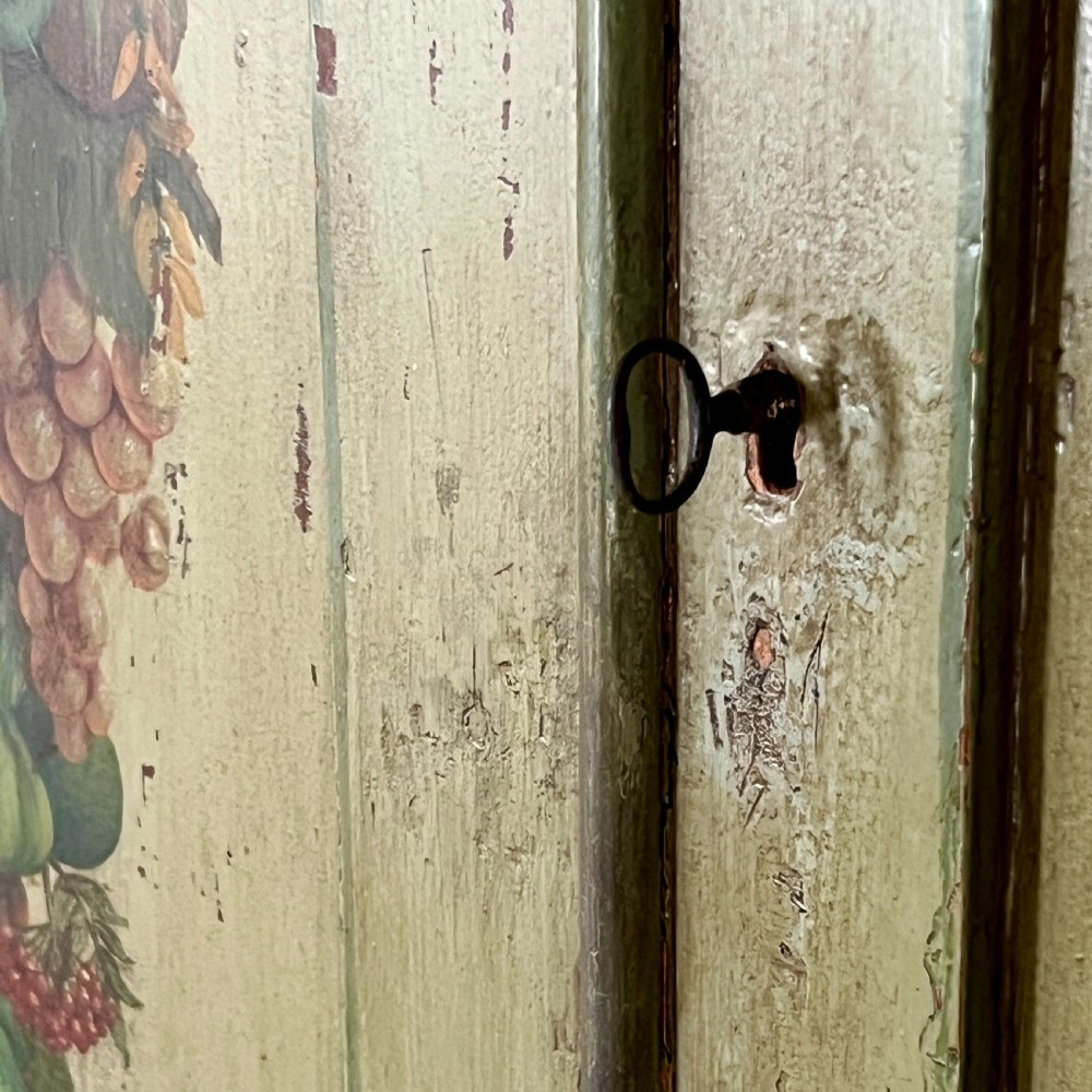 A 19Th Century Continental Painted Cupboard Or Larder View VIII