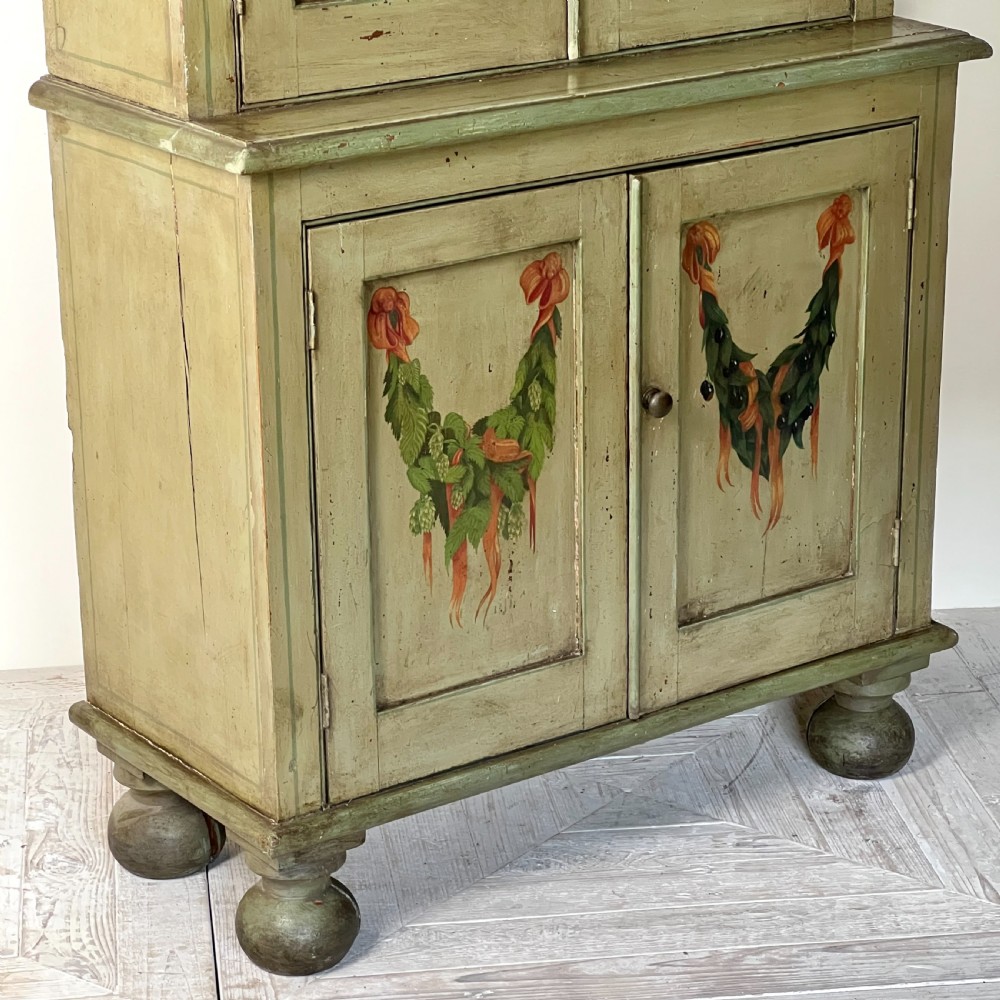A 19Th Century Continental Painted Cupboard Or Larder View IX
