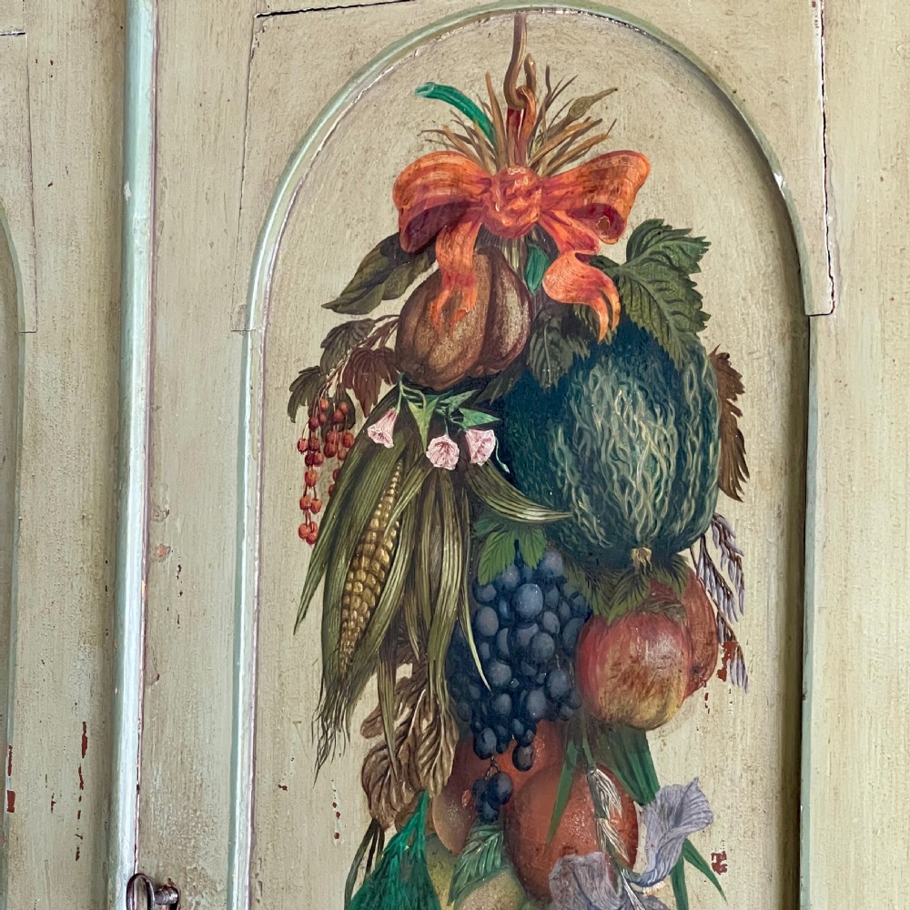 A 19Th Century Continental Painted Cupboard Or Larder View XI