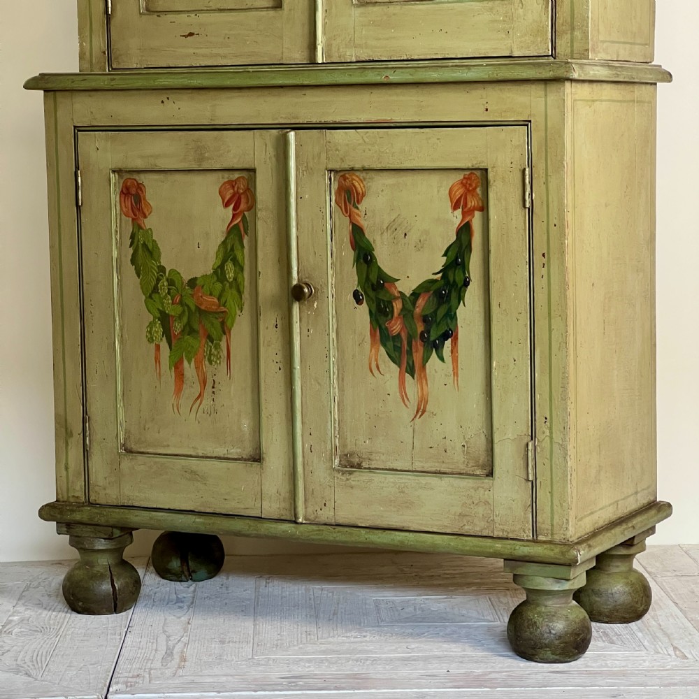 A 19Th Century Continental Painted Cupboard Or Larder View XII