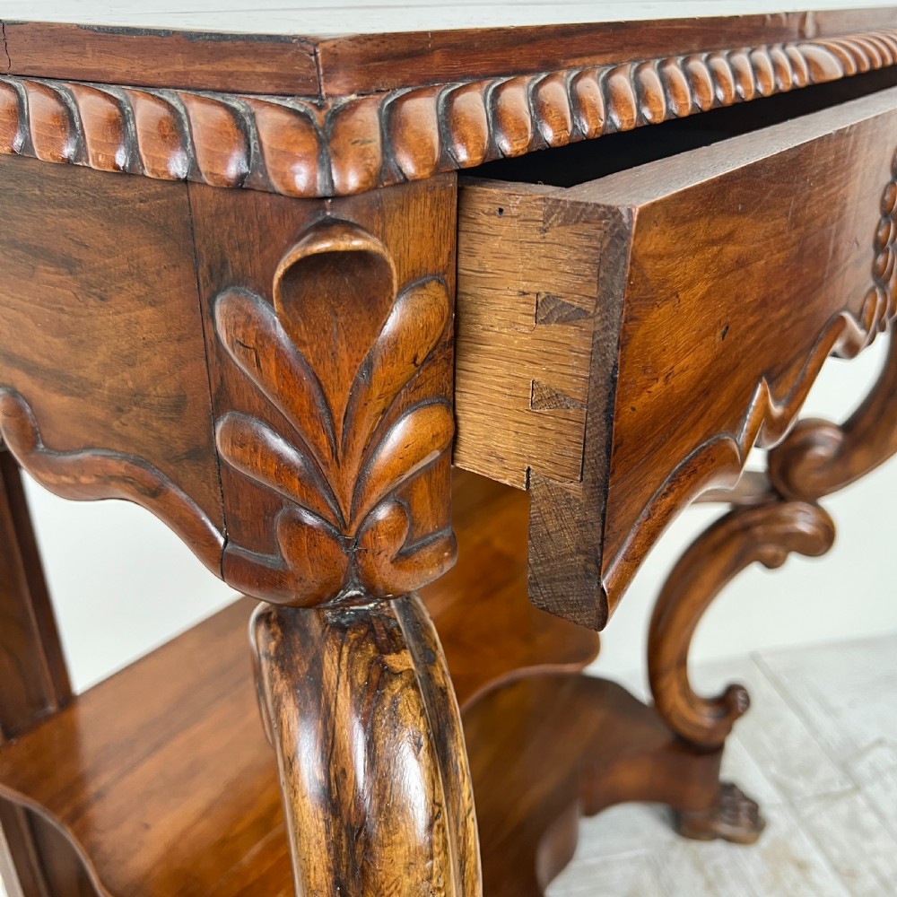 A 19Th Century Walnut Console Table View VI