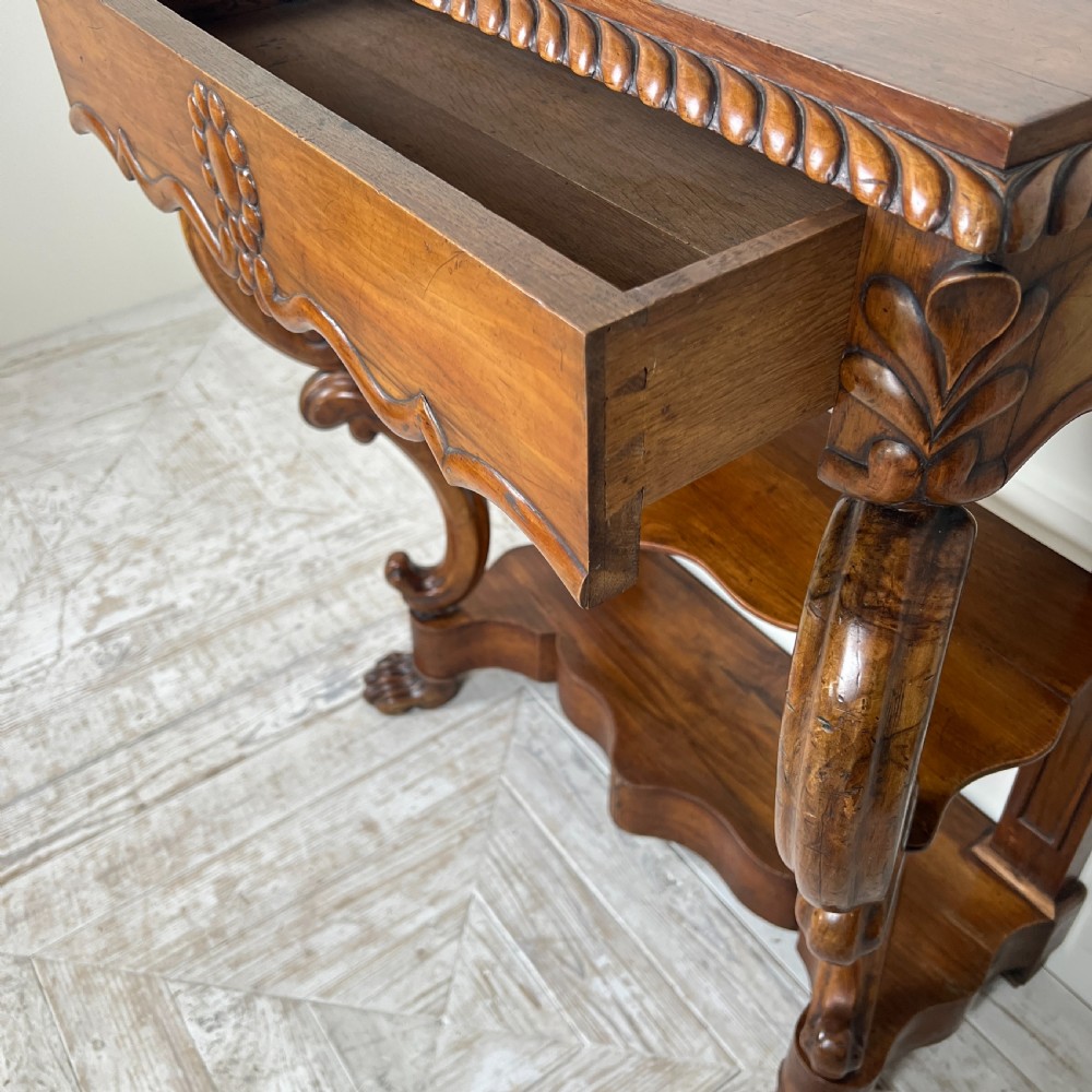 A 19Th Century Walnut Console Table View VII