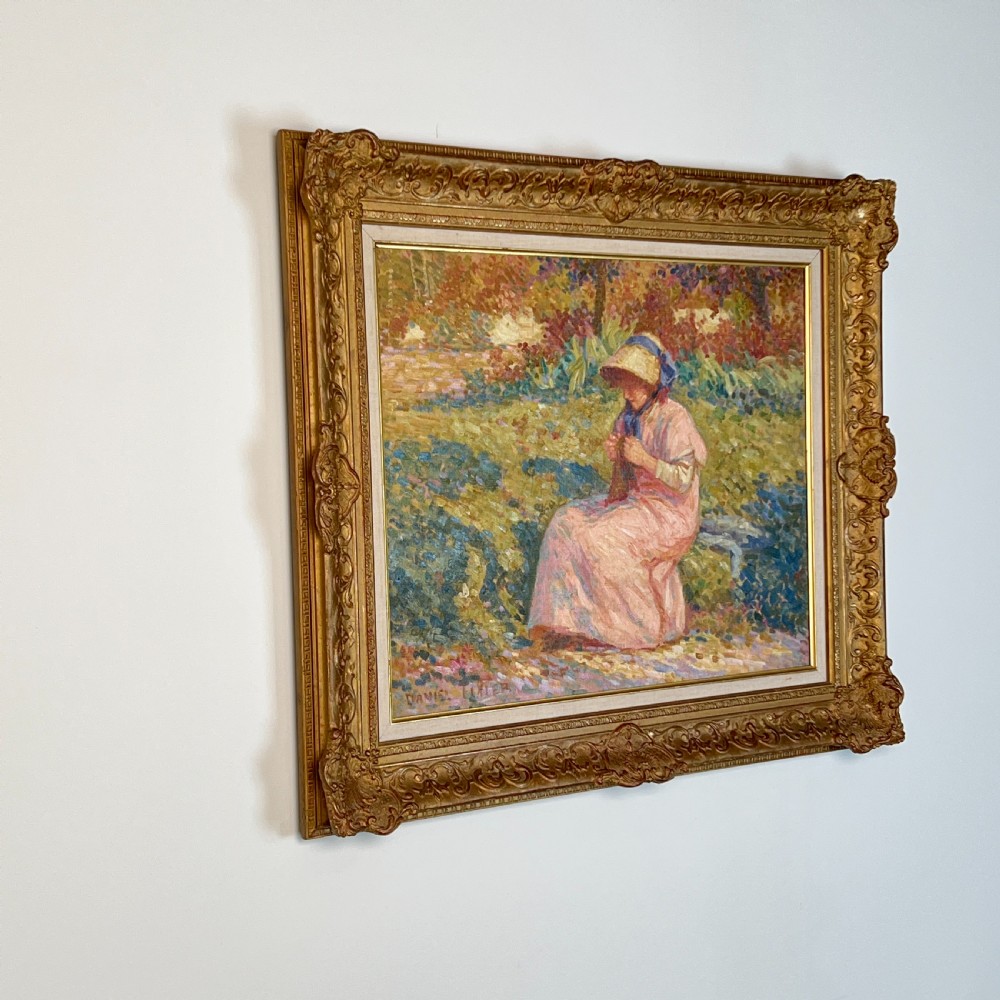 Oil On Canvas By French Pointillist Daniel Tixier View II