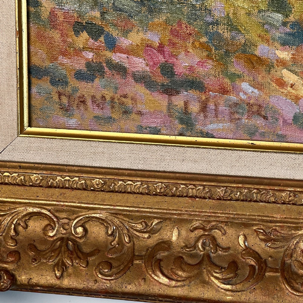 Oil On Canvas By French Pointillist Daniel Tixier View VI