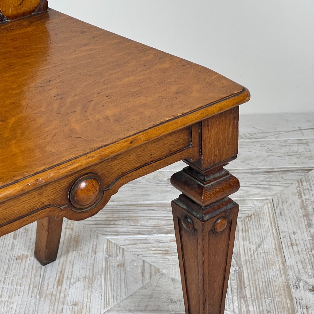 A Victorian Oak Hall Chair With Earls Crest View IX