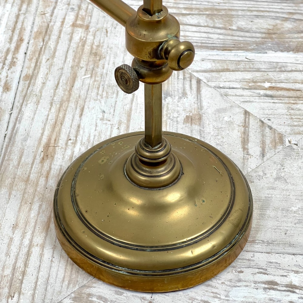A Pair Of Victorian Adjustable Brass Student's Candle Lamps View VI