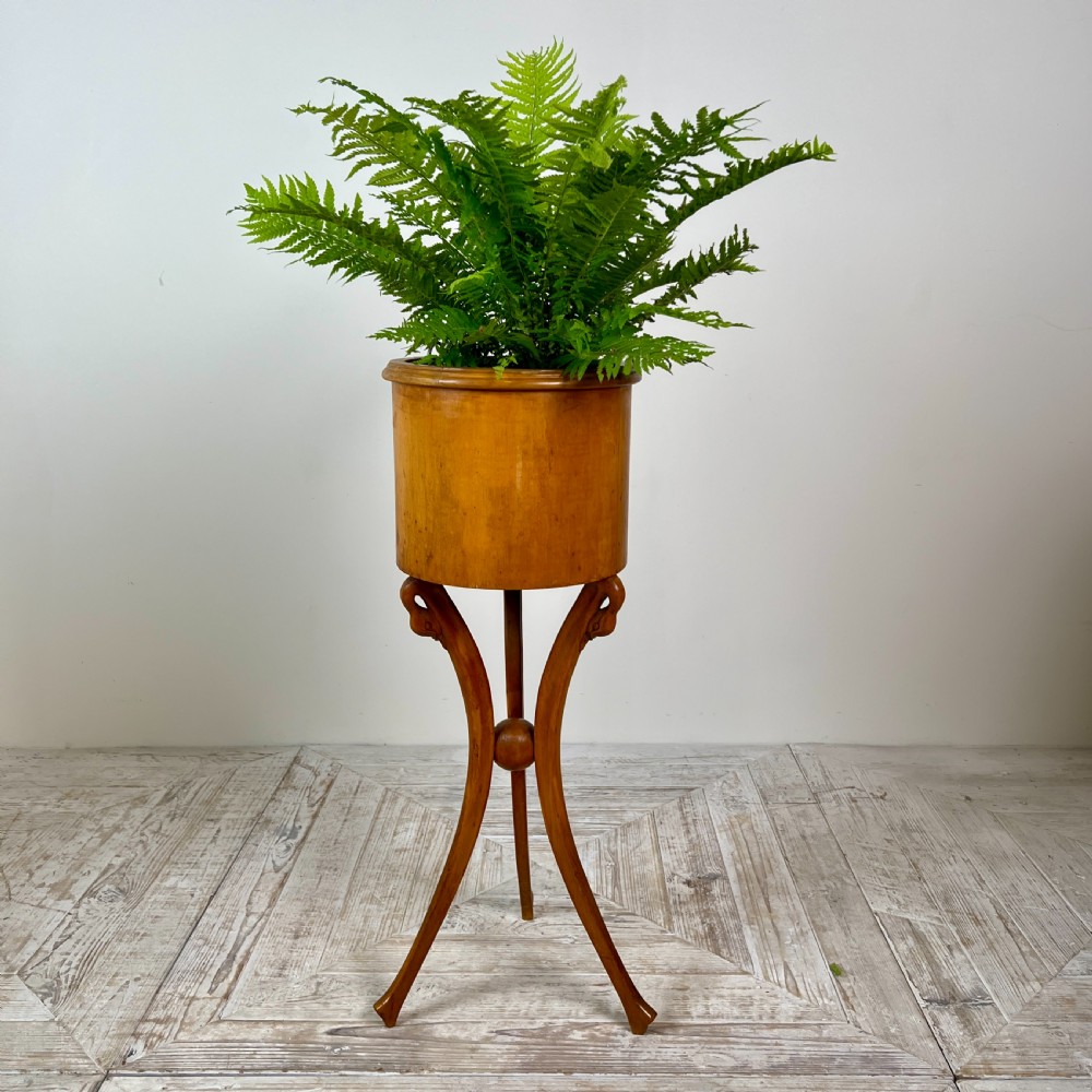 A Pair Of Empire Style Swan-Neck Circular Fruitwood Planter Jardinières View X
