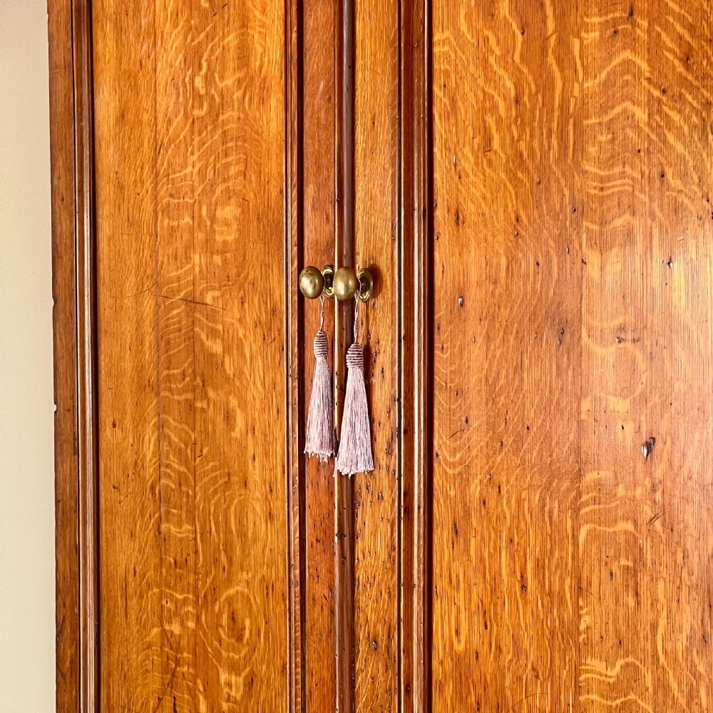 19th Century Oak Wardrobe Linen Press Or Housekeeper's Cupboard View VII