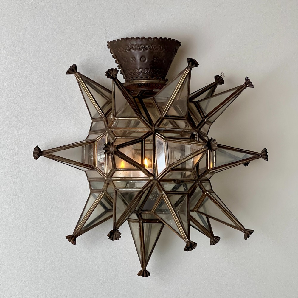 Pair Of Vintage Moroccan Star Wall Lights  View II