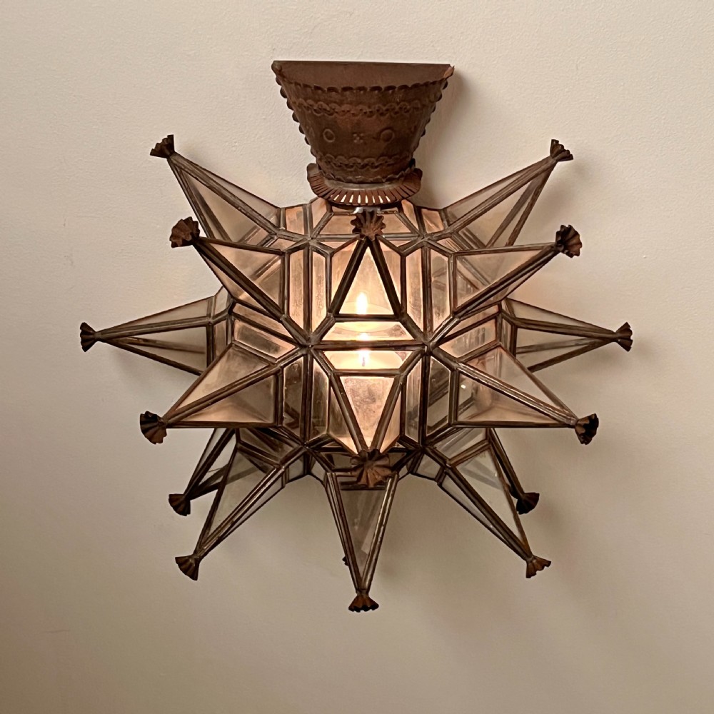 Pair Of Vintage Moroccan Star Wall Lights  View VIII
