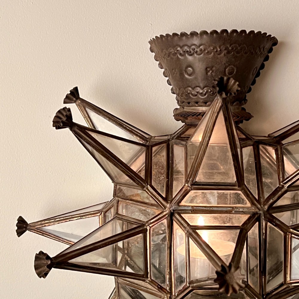 Pair Of Vintage Moroccan Star Wall Lights  View IX