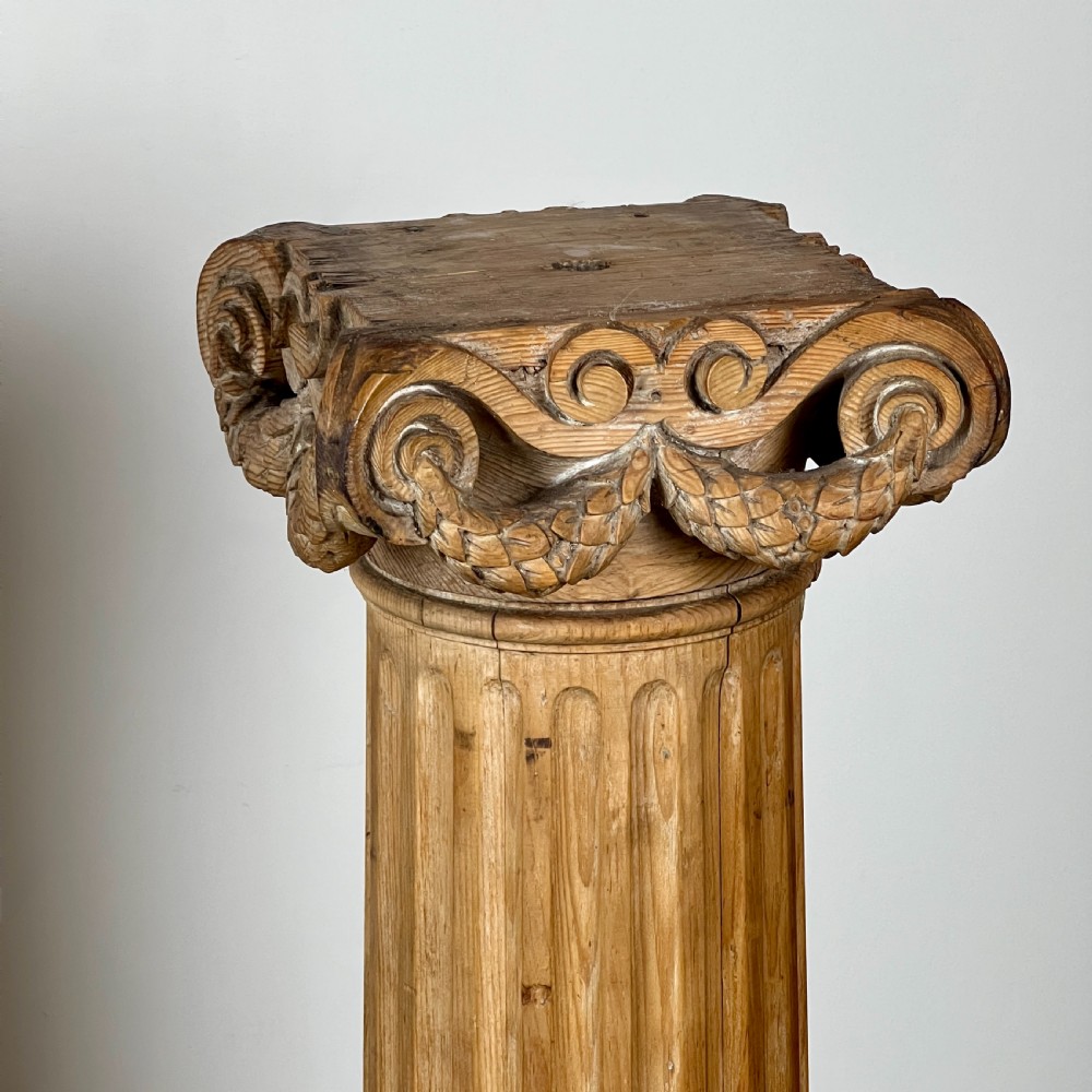  A Pair Of C19th Classical Pine Columns View V