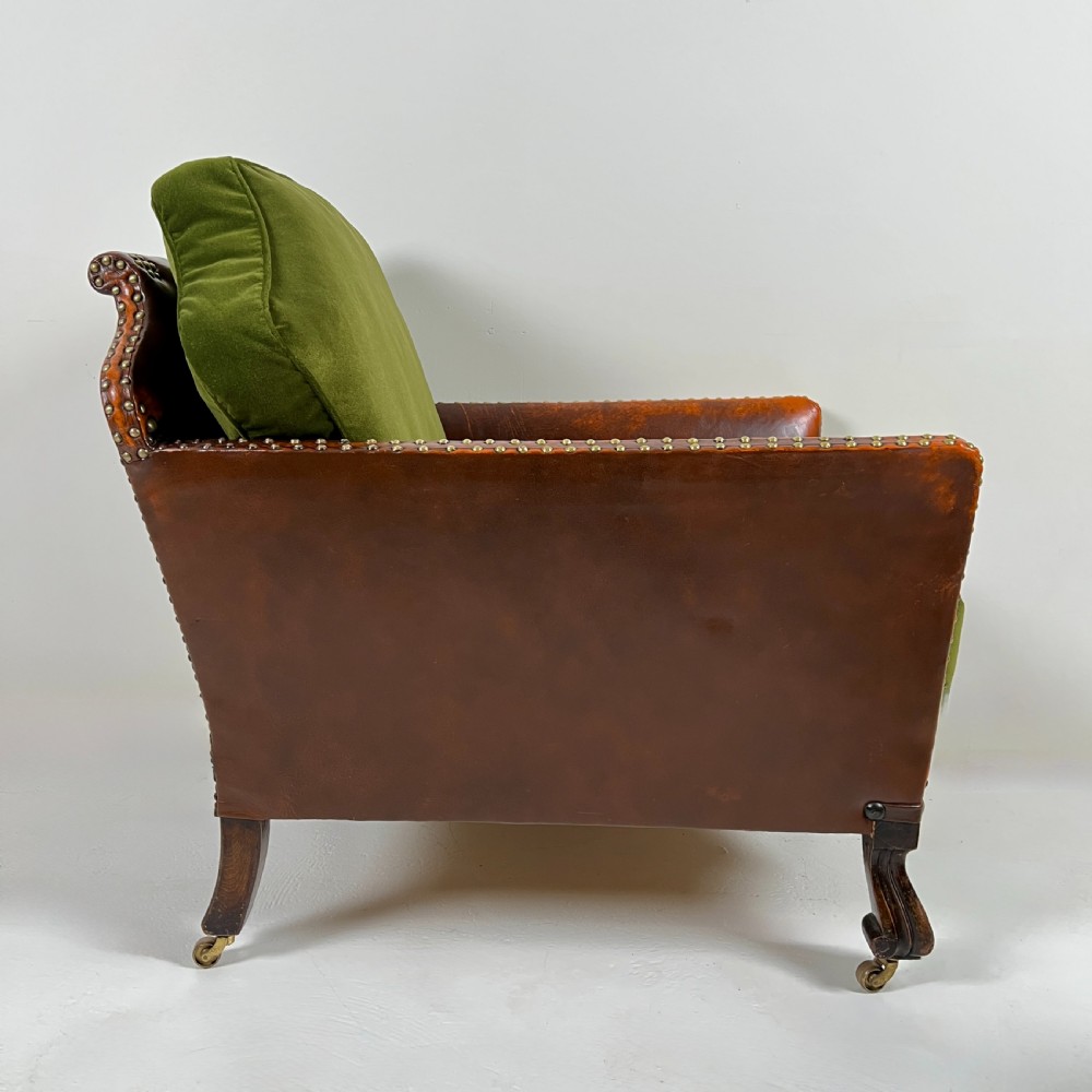 Pair Of  His And Hers French Leather Club Chairs View VI