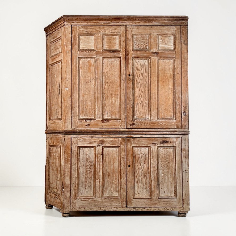 A Large 19th Century Stripped Pine Housekeeper's Cupboard View II
