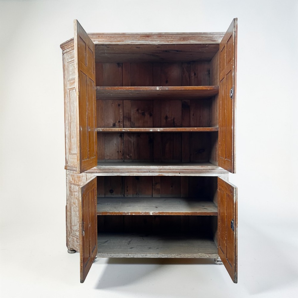 A Large 19th Century Stripped Pine Housekeeper's Cupboard View III