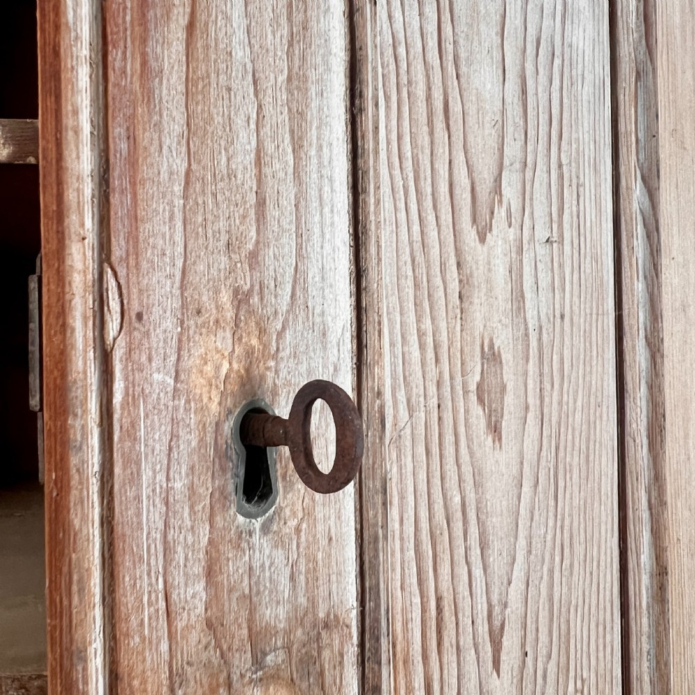 A Large 19th Century Stripped Pine Housekeeper's Cupboard View IX