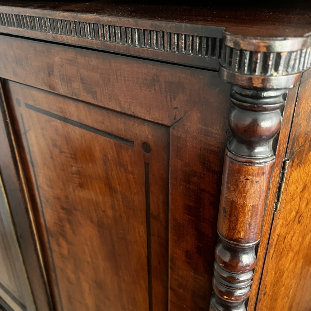 A Regency Mahogany Linen Press Of  Rare Smaller Proportions View IV