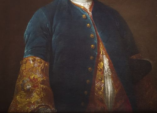 PORTRAIT OF A GENTLEMAN ENGLISH C1730 ATTRIBUTED TO JOHN VANDERBANK 16941739 - ADDITIONAL PHOTO 3