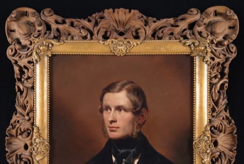 LARGE PORTRAIT OF A GENTLEMAN DATED 1851 - ADDITIONAL PHOTO 5