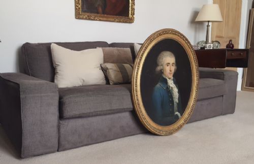 PORTRAIT OF A GENTLEMAN C1780 CIRCLE ANTOINE VESTIER 17401824 - ADDITIONAL PHOTO 1