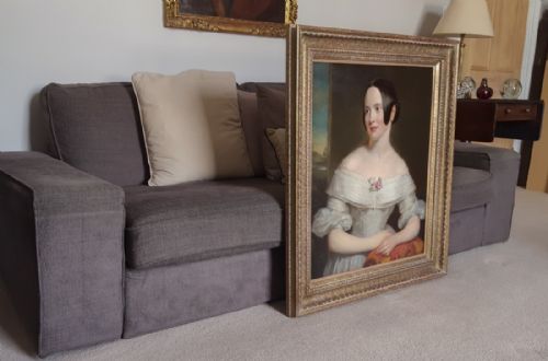 19TH CENTURY PORTRAIT OF A LADY CIRCLE OF JAMES GODSELL MIDDLETON 18051874 - ADDITIONAL PHOTO 2